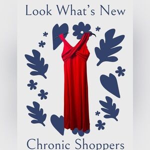 OGL Vibrant Red Maxi Dress Medium NWT